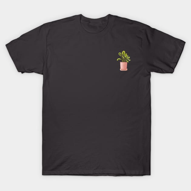 Golden Peperomia Obtusifolia Variegata/Marble Plant T-Shirt by CorgiButtDance